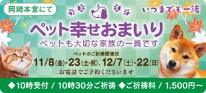 11,12月のペット幸せおまいり