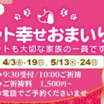 4.5月のペット幸せおまいり