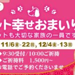 11.12月【岡崎本堂】ペット幸せおまいり